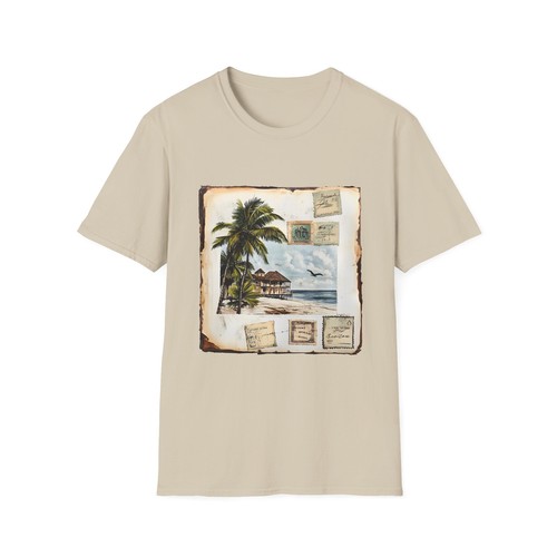 Vintage Beach Postcard T-Shirt, Unisex Summer Tee, Casual Wear, Travel Lovers - Bild 13 von 24