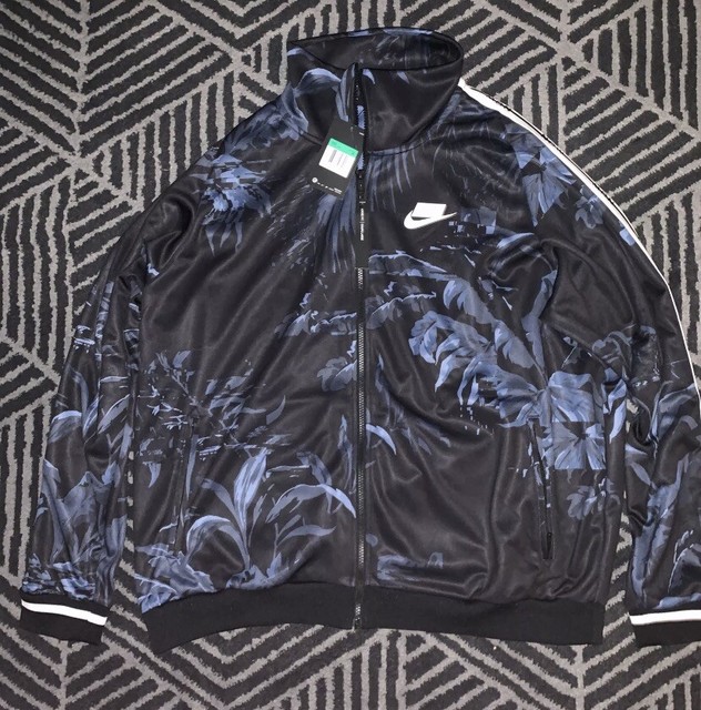 floral silk track jacket