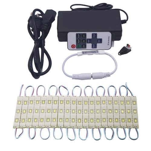 20pcs 5730 SMD 3 LED Module Injection Light Showcase Billboard Sign Lamp DC 12V - Picture 2 of 23
