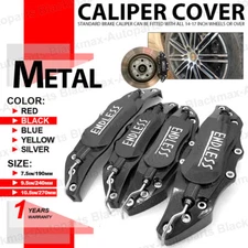 Metal 3D ENDLESS Universal Style Brake Caliper Covers 4 Pcs Black 10.5" in WL01