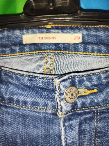 Levi's 711 Skinny womens blue jeans size 29 - Picture 5 of 10