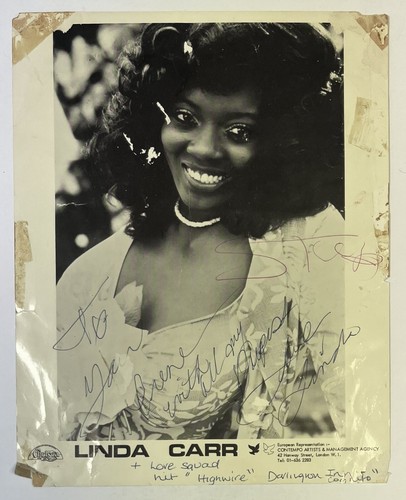 Linda Carr & The Love Squad - Signed Autograph Large Promo Photo - Picture 2 of 8