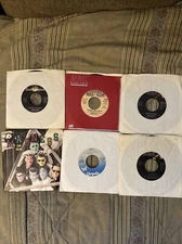 Lot of 6 7" 45 RPM Mr Mister Toni Basil Survivor Flashdance Hall Oates Madness