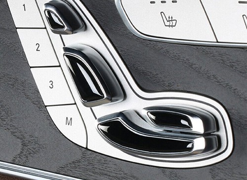 Seat Memory Button Switch Cover Trim Black ABS For Mercedes-Benz GLC 2020-2021 - Picture 2 of 7