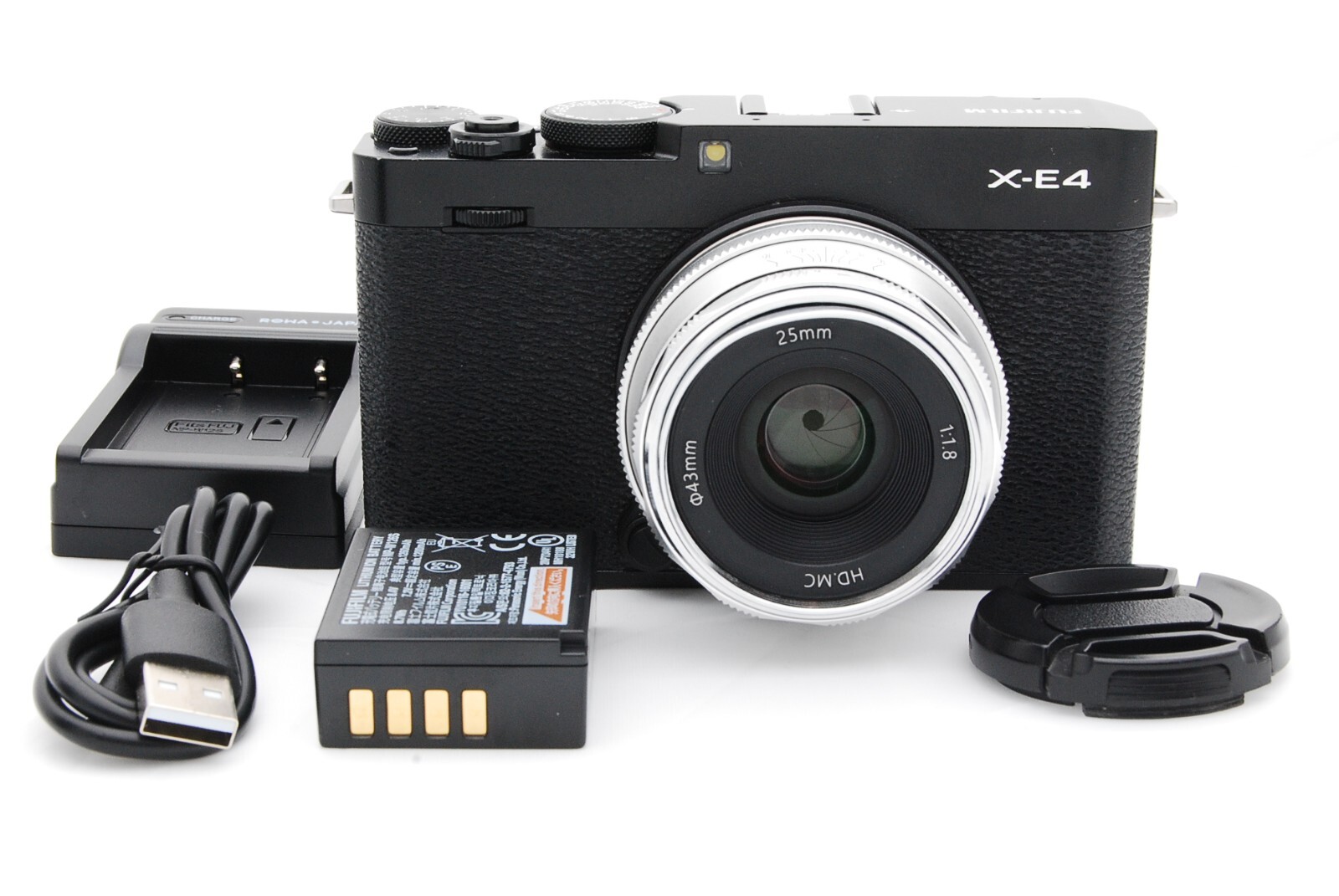 Fujifilm X-E4 26.1MP Mirrorless Camera with Pergear 25mm f1.8 Lens Japan Import #10038