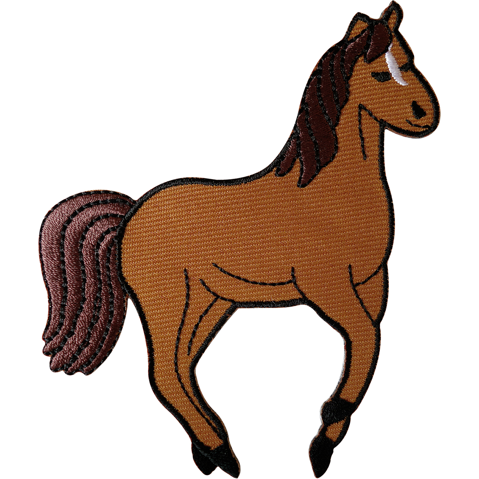 Horse Patch Iron Sew On Clothes Jacket Shirt Bag Pony Riding Embroidered Badge