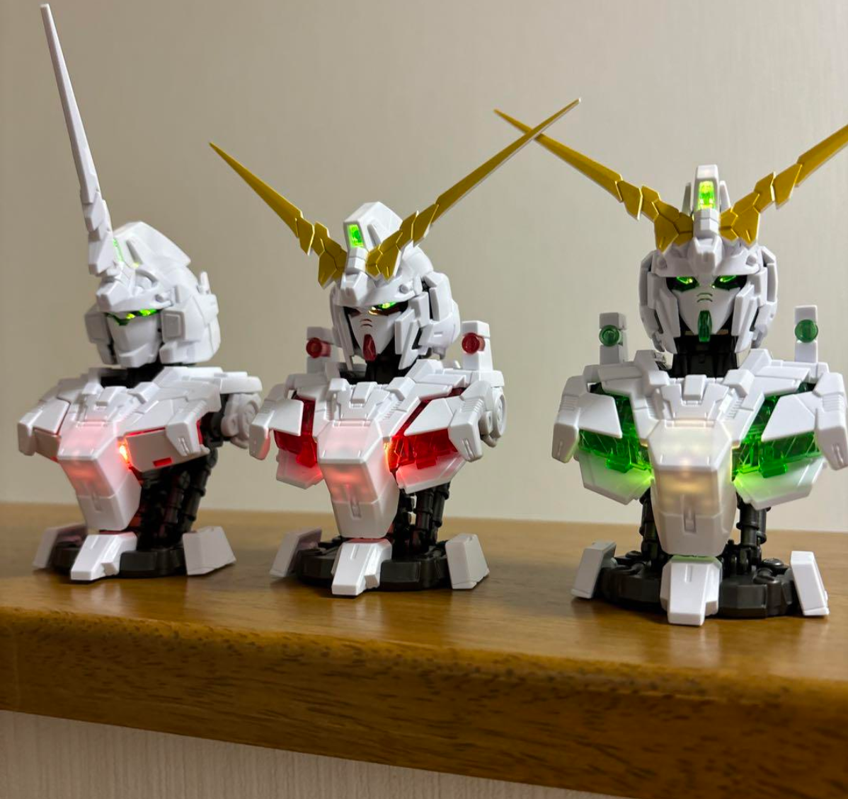 Bandai MS Mechanical Bust DX 01 Unicorn Gundam Premium Gashapon