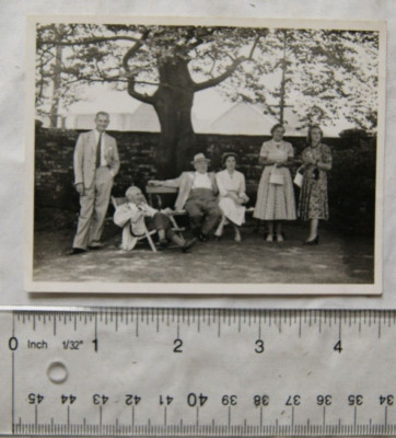 Original Foto 1955 6 Personen bei Mr. Hardy's Cocktail Party