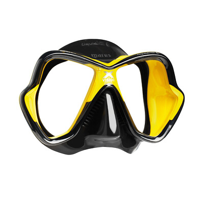 Mares X-Vision Ultra Liquidskin Scuba Diving Snorkeling Mask Yellow/Black