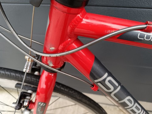 Islabike Luath 700 L 16spd Rosso Giovanile Junior Strada CicloCross Triathlon - Foto 3 di 14