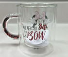 Brand New Disney All About the Bow Glass 12oz Mug