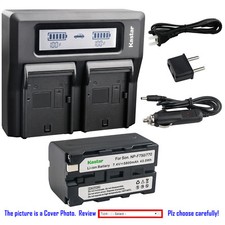 Kastar Battery Dual Fast Charger for Sony NP-F750 CCD-TRV56 CCD-TRV615 CCD-TRV67