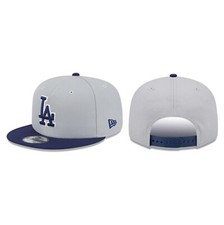 Los Angeles Dodgers 9FIFTY Adjustable Cap - MLB New Era Hat - Gray/Blue Snapback