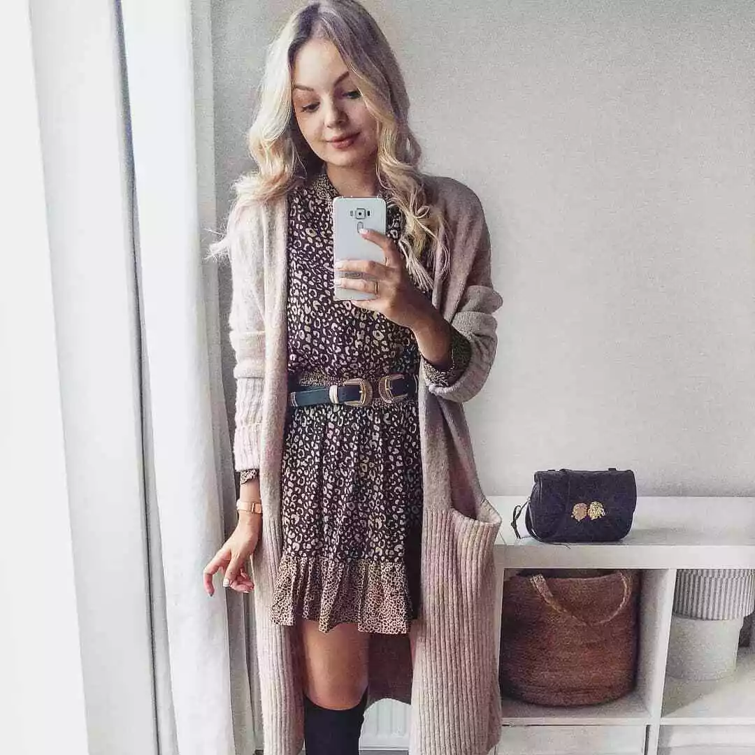 Zara leopard print dress uk sale