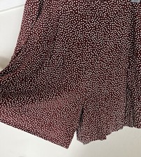 14th Union Size Large Women s Small Polka Dots Shorts Rust Brown Pockets