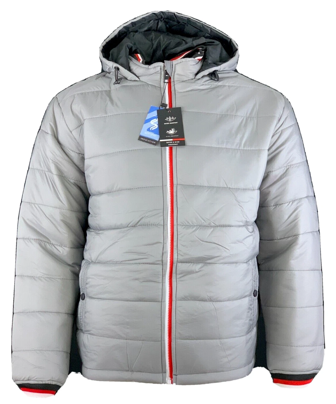 Men’s Winter Polyester Puffer Lightweight Jackets Unbranded - Gray - S image 1