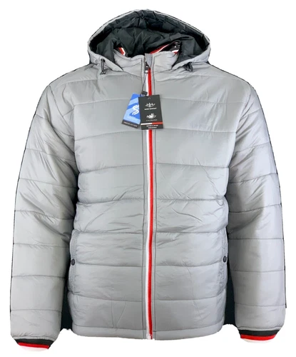 Men’s Winter Polyester Puffer Lightweight Jackets Unbranded - Gray - S video thumbnail