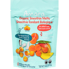 4-Pack Amara Organic Smoothie Melts, Creamy Mango Carrot