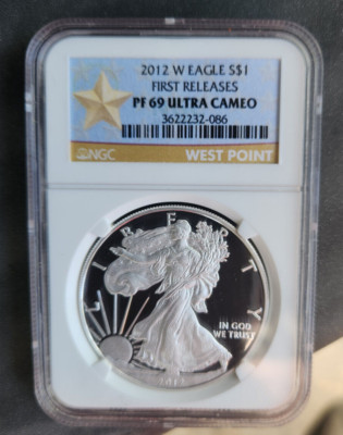 ★値下げ中【PF69 ULTRA CAMEO】シルバーイーグル銀貨 【NGC】 ☆値下げ中【PF69 ULTRA CAMEO】シルバーイーグル銀貨 【NGC】 貨幣