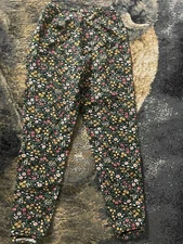Carol Brent Womens Slacks Sun Floral 60s Pants Mont Ward Stir Up Med All Over