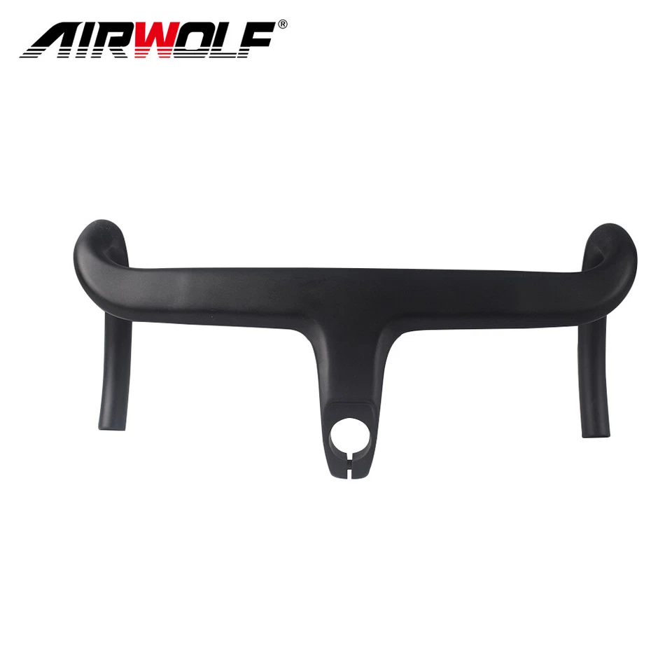 Fahrrad Carbon Integriert Lenker Fahrradlenker 360-440mm for Rennrad Gravel