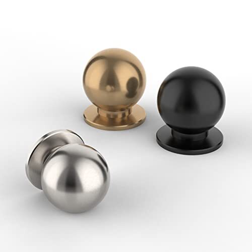 10 Pack Single Hole Pulls 11/15 Knob Brushed Satin