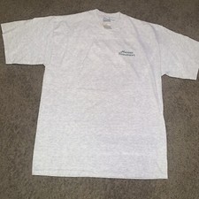 VTG 90s Masters Golf Shirt Logo Gray RARE Large Made in USA "Masters Champions"