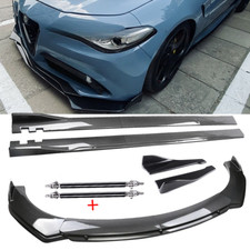 For Alfa Romeo Giulia Carbon Fiber Front Bumper Lip Spoiler Splitter Body Kits For Alfa Romeo Giulia Carbon Fiber Front Bumper Lip Spoiler Splitter Body Kits