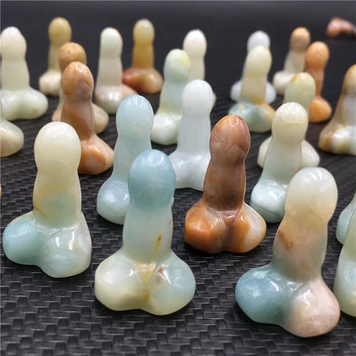 Wholesale Natural mix mini Penis Carved quartz Crystal Massager Wand Healing - Picture 140 of 296