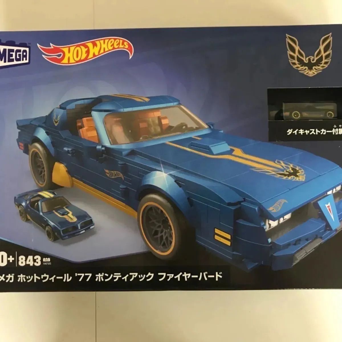 MATTEL MEGA Hot wheels '77 Pontiac Firebird 843 pieces with 1