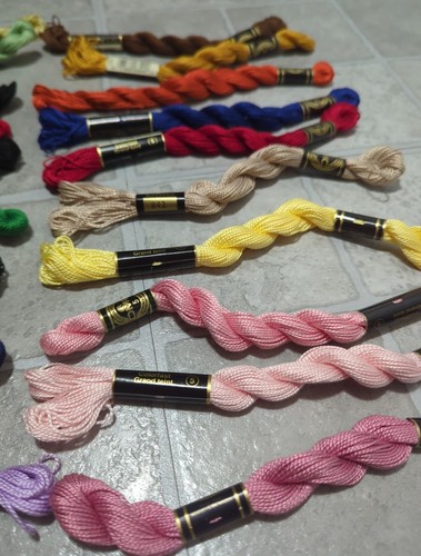 DMC Cotton Perle #5 Embroidery Floss Thread 25m 20 VTG Skeins Lot - Picture 3 of 5