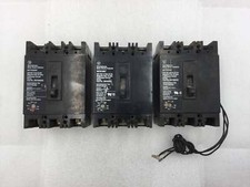 Lot of 3 Flawed Westinghouse 15/30/50 Amp Type MCP Main Circuit Breakers