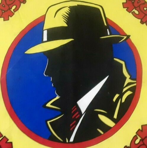 Vintage 1990's Dick Tracy Handkerchief Bandana Disney Movie 21” x 21" inches - Picture 5 of 12