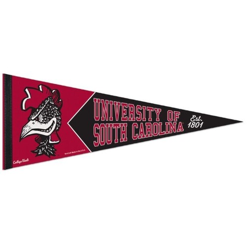 SOUTH CAROLINA GAMECOCKS PREMIUM PENNANT 12"X30" BANNER COLLEGE VAULT WINCRAFT