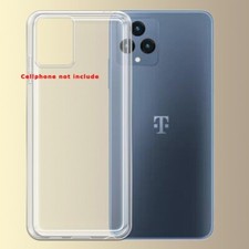 Natural Feel Clear Soft Slim Drop Bumper Case Fit T-Mobile Revvl 6 5G Phone New