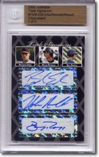 Brandon Erbe * Nolan Reimold * Bill Rowell * Rookie Autograph BGS Auto RC 1/3