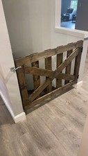 Wood Baby Gate, Wood Gate, Custom Wood Gate, Stained Gate, Pet Gate, Handmade