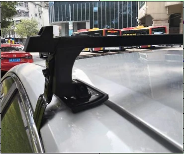 Portaequipajes portaequipajes techo techo techo auto barra transversal 54" + cerradura para Dodge Grand Caravan Foto 2 de 4