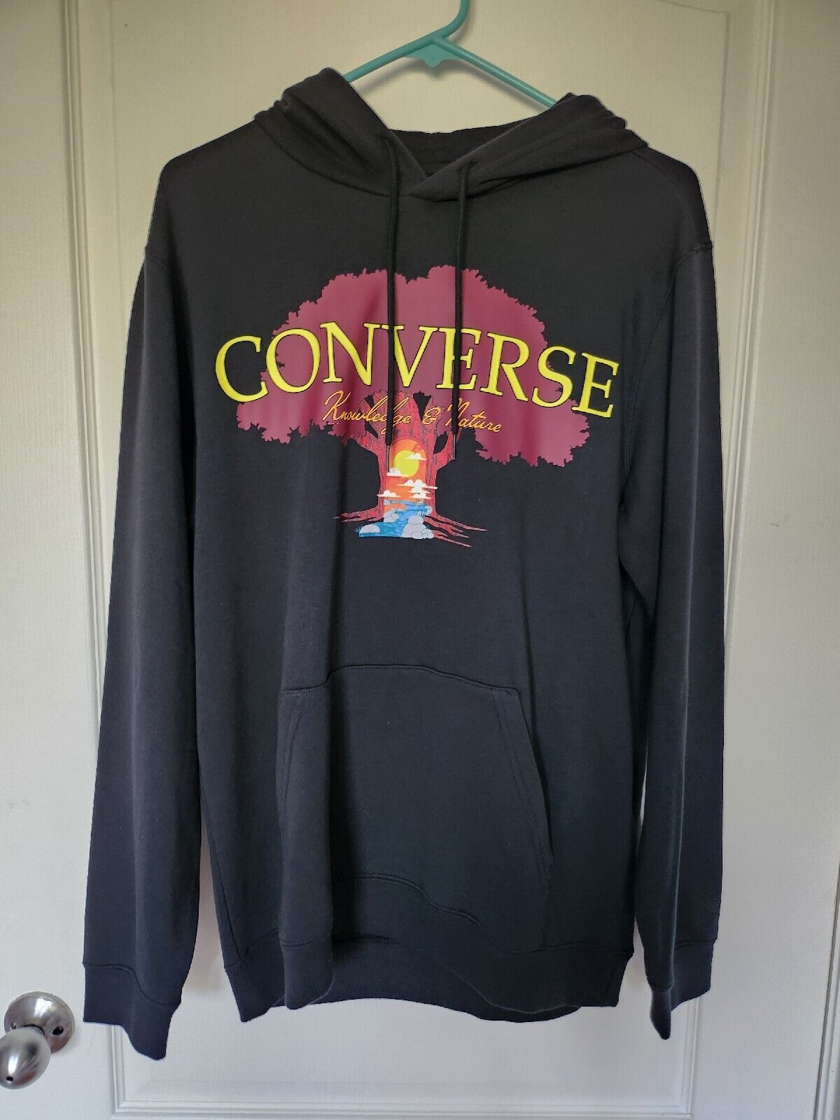 Converse Hooded Sweatshirt Mens Size M Long Sleev… - image 1