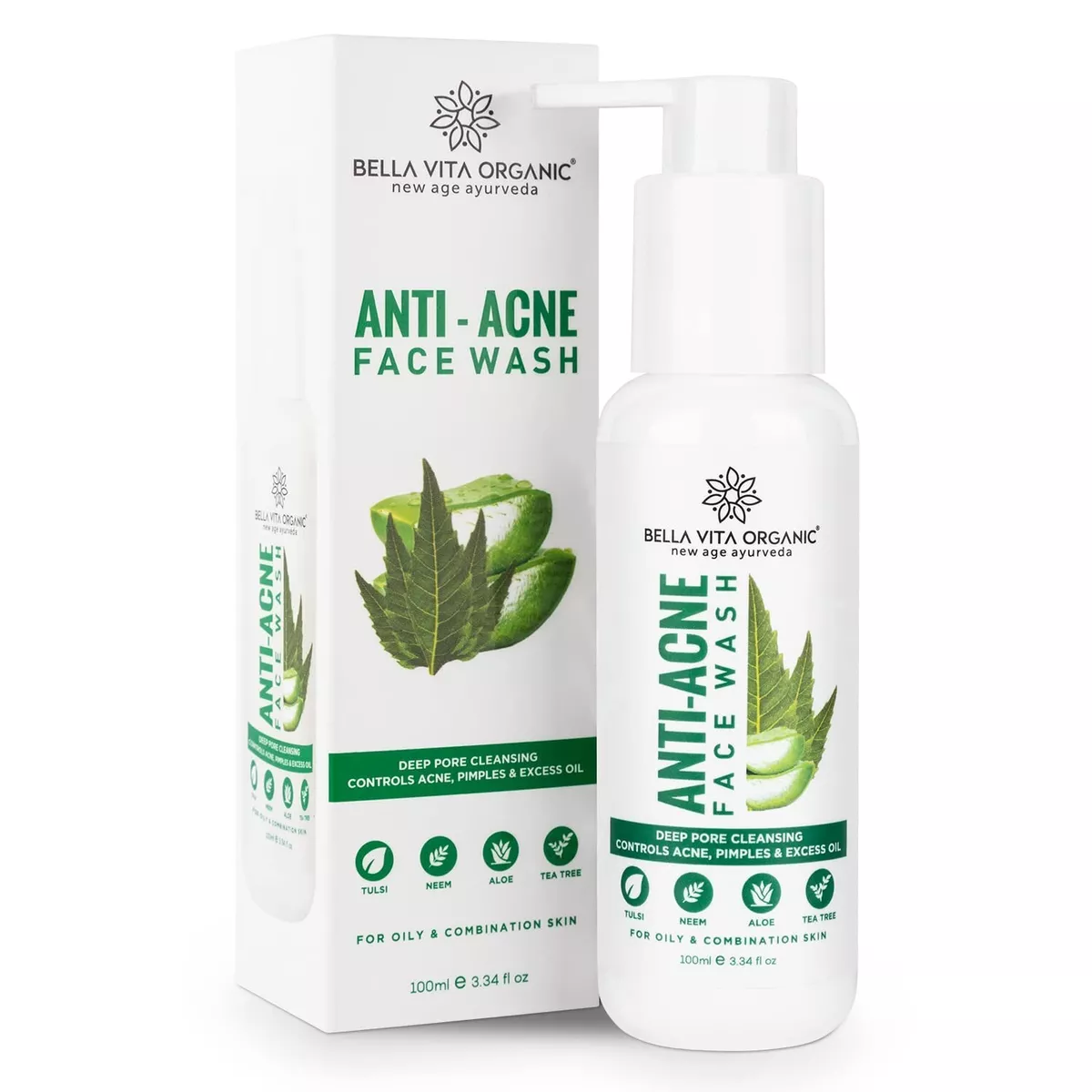 Organic face sale wash for acne