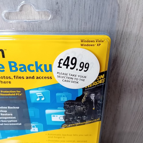 NORTON ONLINE BACKUP 25GB - NEW IN BOX - RARE RETRO VISTA WINDOWS XP - 第 5/11 張圖片
