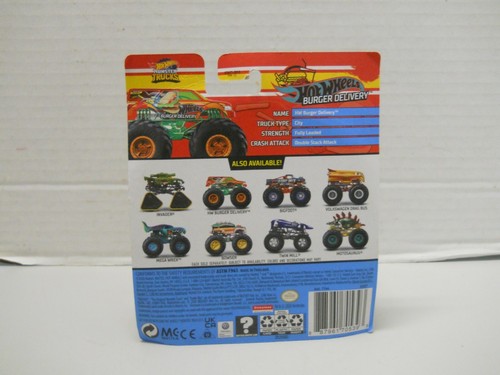 Hot Wheels 2021 Monster Trucks Fast Foodie Burger Deliver FYJ44 GTh77NOS - Picture 5 of 7