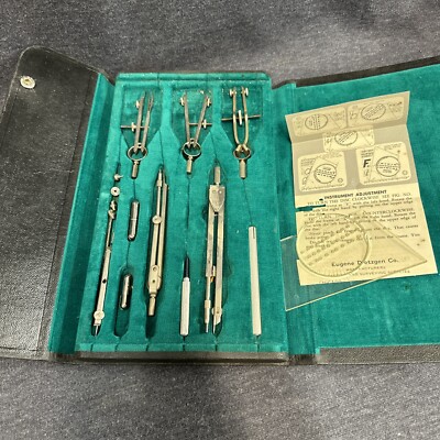 Vintage Dietzgen Co Constructo 1096T Drafting-Engineering Tool Set Germany