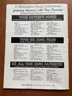 Vintage 1962 Mills Music Revised Edition Your Favorite Songs — photo 4