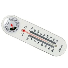 Large Outdoor Wall Analog Patio Thermometer Mounting Bracket Temperature Reader