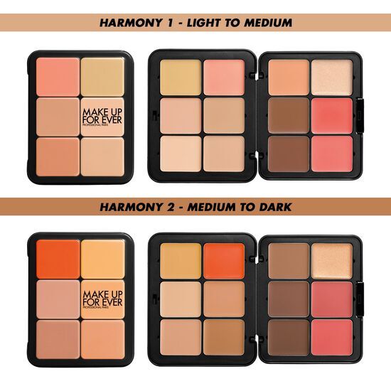HD Skin Face Palette Harmony 1 by MAKE UP FOR EVER | 12 Shades