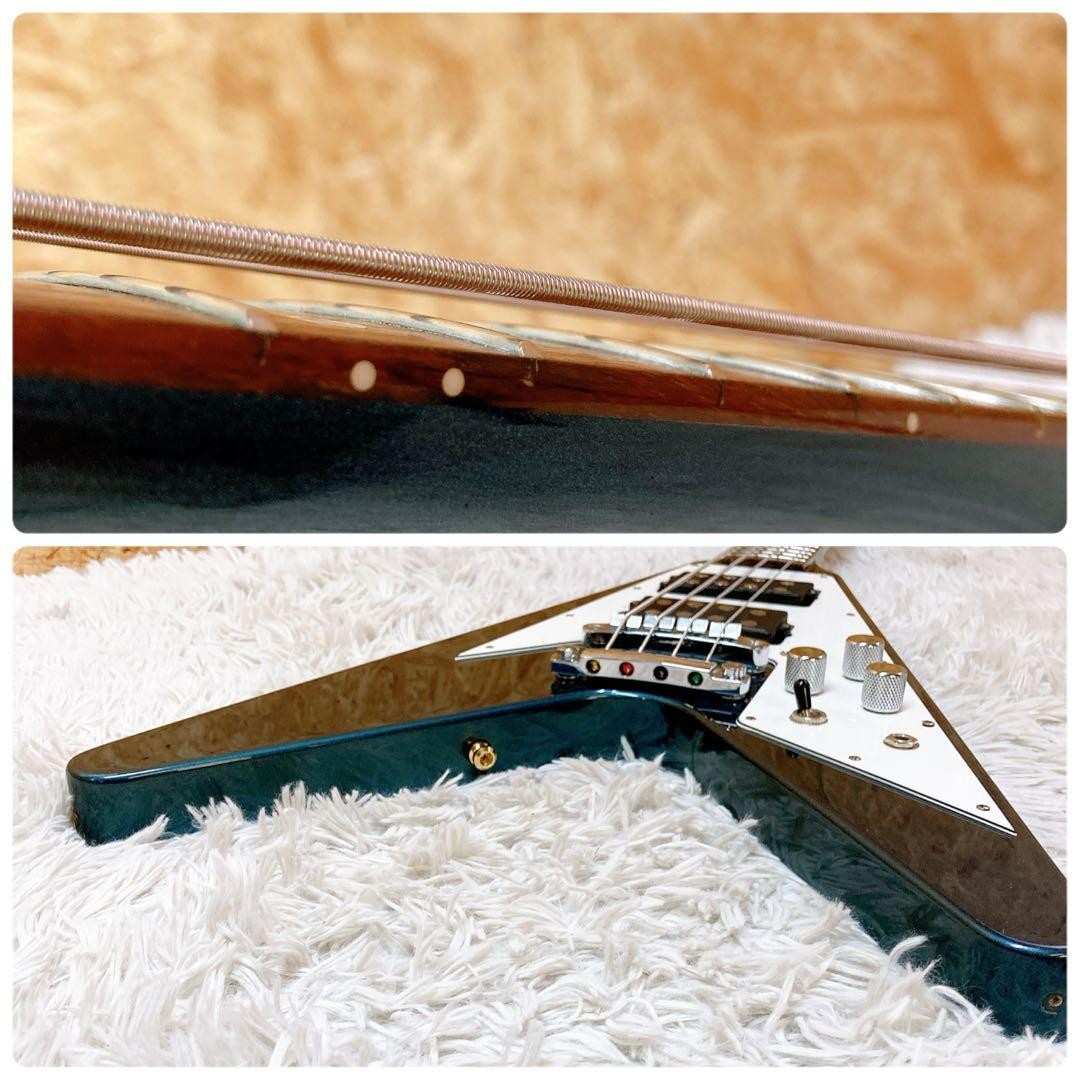 Bass Guitar Edwards by ESP E-FV-103B Flying V MIJ Rare Color | eBay