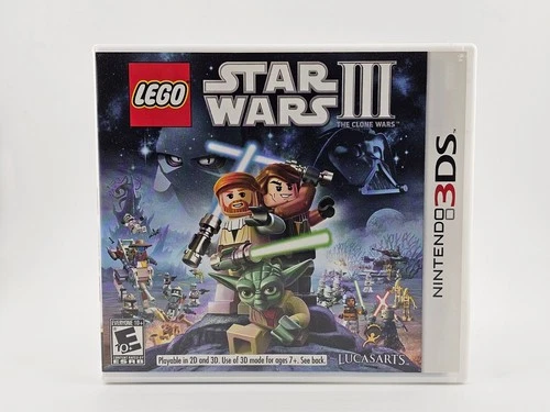Nintendo 3DS Lego Star Wars III The Clone Wars CIB Cleaned & Tested