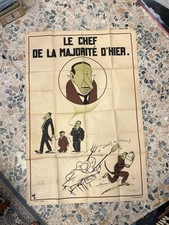 Affiche politique ancienne 1930 Astar Paris Caricature Élections 79x118 cm