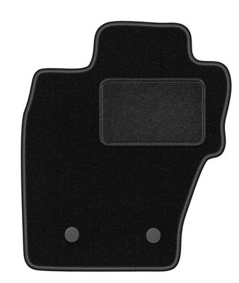 Fahrermatte Automatte Velours Schwarz für Dacia Duster I 4WD 2010-2018